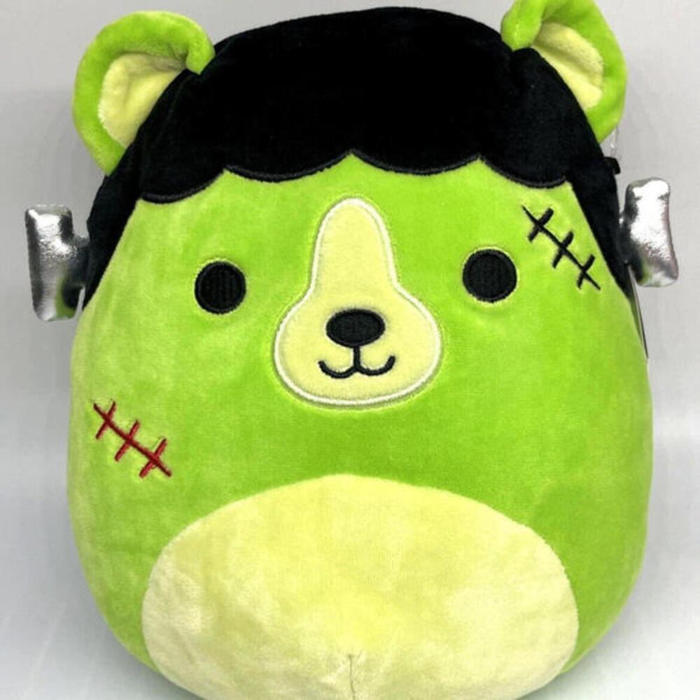 Squishmallows Len Frankenstein Bear 8" Halloween 2021 Kellytoy Plush NWT